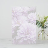 Lila Haze Chrysanthemas Briefpapier (Stehend Vorderseite)