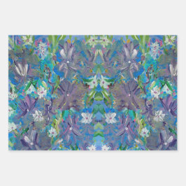 Lila Haze Floral Geschenkpapier Set