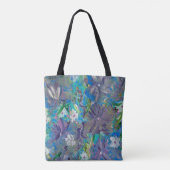 Lila Haze Floral Totbeutel Tasche (Rückseite)