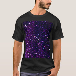 Lila Haze: Glitzer-Leuchten Hintergrund T-Shirt