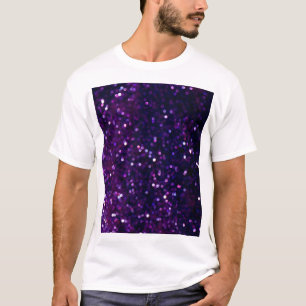 Lila Haze: Glitzer-Leuchten Hintergrund T-Shirt