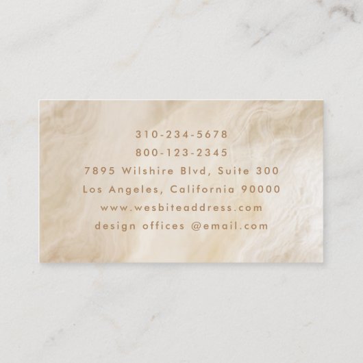 Lila Haze Haar Makeup Stylist Visitenkarte (Rückseite)