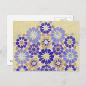 'Lila Haze' islamische Geometrie nach Karte (Vorne/Hinten)