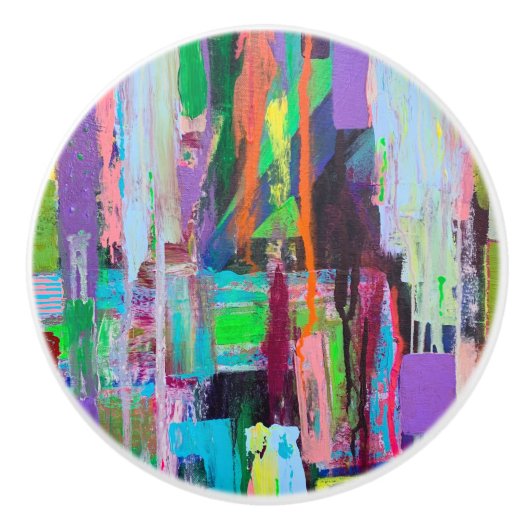 Lila Haze Keramik Pull Keramikknauf (Vorderseite)