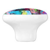 Lila Haze Keramik Pull Keramikknauf (Seitenansicht)