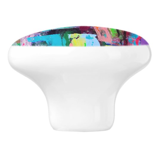 Lila Haze Keramik Pull Keramikknauf (Seitenansicht)