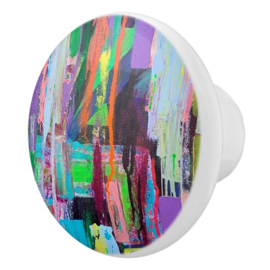 Lila Haze Keramik Pull Keramikknauf (Rechts)