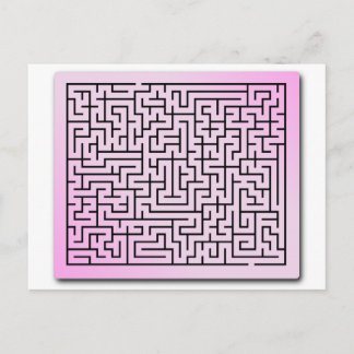Lila Haze Maze Postkarte