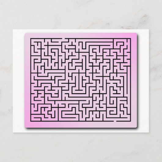 Lila Haze Maze Postkarte (Vorderseite)