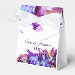 Lila Haze Moderne Abstrakte alkoholfreie Hochzeit Geschenkschachtel
