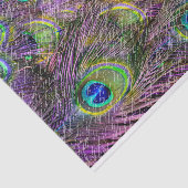 lila Haze Pfauenfedern Seidenpapier (Ausschnitt)