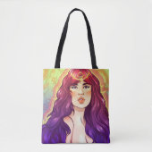 Lila Haze Queen Tasche (Vorderseite)