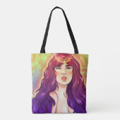 Lila Haze Queen Tasche (Rückseite)