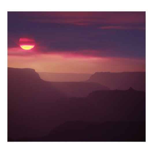 Lila Haze über dem Grand Canyon Fotodruck (Vorne)