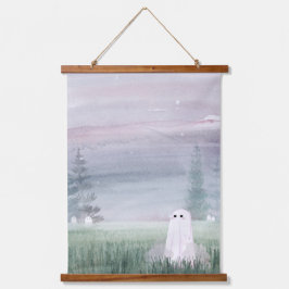 Lila Haze Wandteppich Mit Holzrahmen