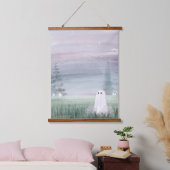 Lila Haze Wandteppich Mit Holzrahmen (Schlafzimmer)