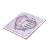 Lila Heart Ausnahmeschwester Fliese (Seite)