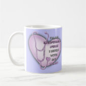Lila Heart Ausnahmeschwester Kaffeetasse (Links)
