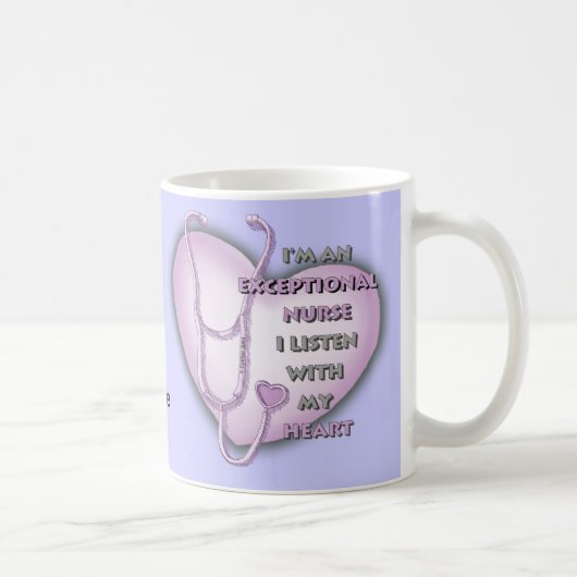 Lila Heart Ausnahmeschwester Kaffeetasse (Rechts)