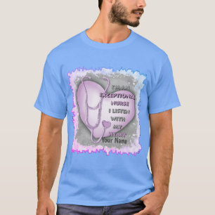 Lila Heart Ausnahmeschwester T-Shirt