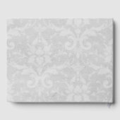 Lila Heart Balloons Wedding Guest Book Gästebuch (Rückseite)