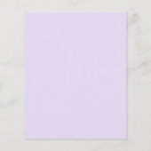 Lila Heart Calender Budget Hochzeit speichern Sie Flyer (Hinten)