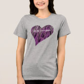 Lila Heart Je Ne Sais Quoi Chic Tri-Blend Shirt (Vorderseite)