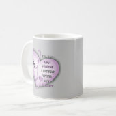 Lila Heart LPN Nurse Kaffeetasse (Vorderseite Links)