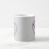 Lila Heart LPN Nurse Kaffeetasse (Mittel)