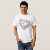 Lila Heart Night Nurse T-Shirt (Vorne ganz)