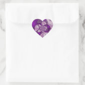 Lila Heart_Sticker Herz-Aufkleber (Tasche)