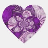 Lila Heart_Sticker Herz-Aufkleber (Vorderseite)