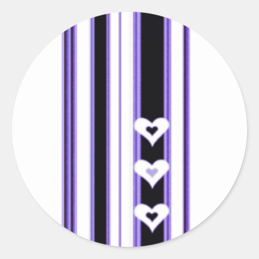 Lila Heart Stickers (Vorderseite)