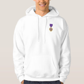 Lila Heart us Military Award Veteran Gift Hoodie