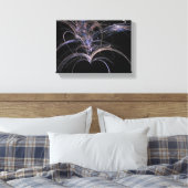 Lila Hearts Abstrakt Leinwanddruck (Insitu (Schlafzimmer))