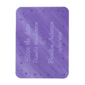 Lila Hearts Blended Lila Speichern Sie die Datumsm Magnet (Vertikal)