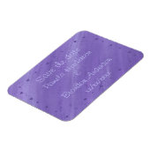 Lila Hearts Blended Lila Speichern Sie die Datumsm Magnet (Linke Seite)