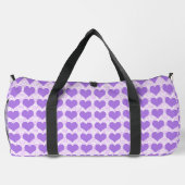 Lila Hearts Duffel Bag Duffle Bag (Rückseite)