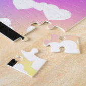 Lila Hearts GYMNASTICS PUZZLE Personalisiert (Seite)