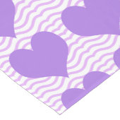 Lila Hearts Table Runner Kurzer Tischläufer (Ecke)