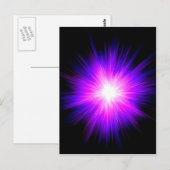 Lila heilende Flamme Reiki göttliche Energie Postkarte (Vorne/Hinten)