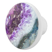 Lila Heilknopf Amethyst-Keramik Keramikknauf (Rechts)