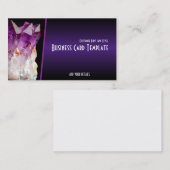 Lila Heilkristalle Amethyst Visitenkarte (Vorne/Hinten)