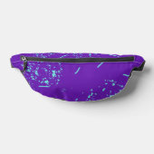 Lila hellblaue Doodles Bauchtasche (Ablage )