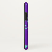 Lila hellblaue Doodles Case-Mate iPhone Hülle (Hinten/Rechts)