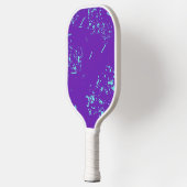 Lila hellblaue Doodles Pickleball Schläger (Links)