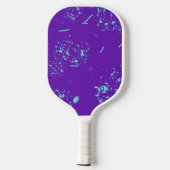 Lila hellblaue Doodles Pickleball Schläger (Rückseite)