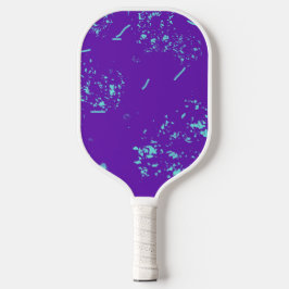 Lila hellblaue Doodles Pickleball Schläger