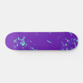 Lila hellblaue Doodles Skateboard (Horizontal)