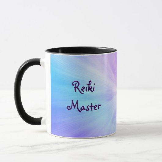 Lila heller Reiki Hauptentwurf Tasse (Links)